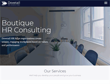 Tablet Screenshot of dovetailhrconsulting.com